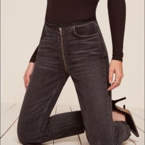 Reformation Zipper Jeans